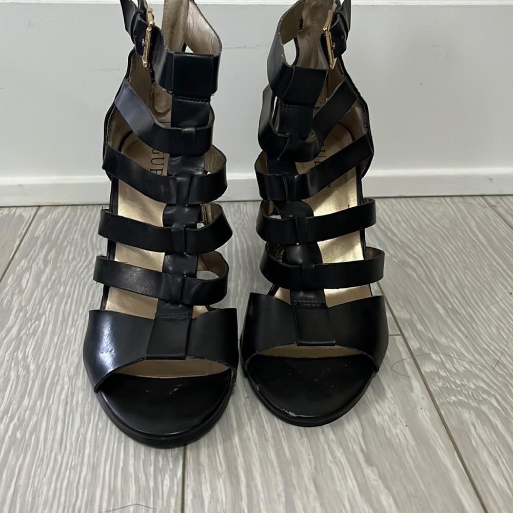 Black Guess Heeled Sandals